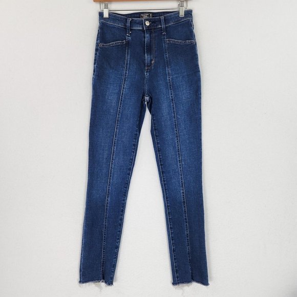 Abercrombie & Fitch Denim - Abercrombie & Fitch Jeans Womens 26 Blue High Rise Super Skinny Ankle Retro